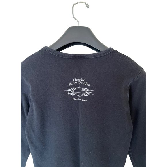 Long Sleeve Harley Davidson Womens Shirt T-Shirt Black Harley-Davidson Size Smal - Picture 2 of 4